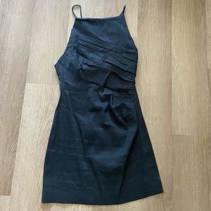 Zara Medium Backless Mini Black Dress